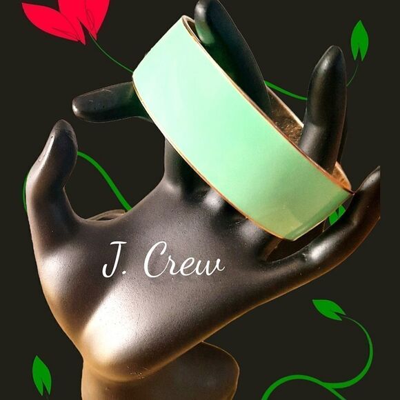 J. CREW Jewel Tone Enamel Bangle Bracelet - Picture 1 of 7
